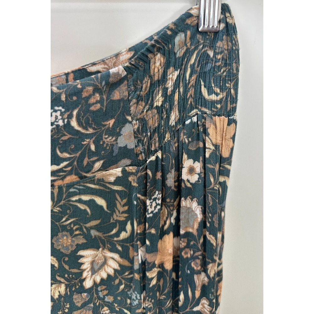 Easel Wide Leg Ruffle Pull On Elastic Waist Pant Floral Small Boho Beachy Resort - Picture 6 of 16
